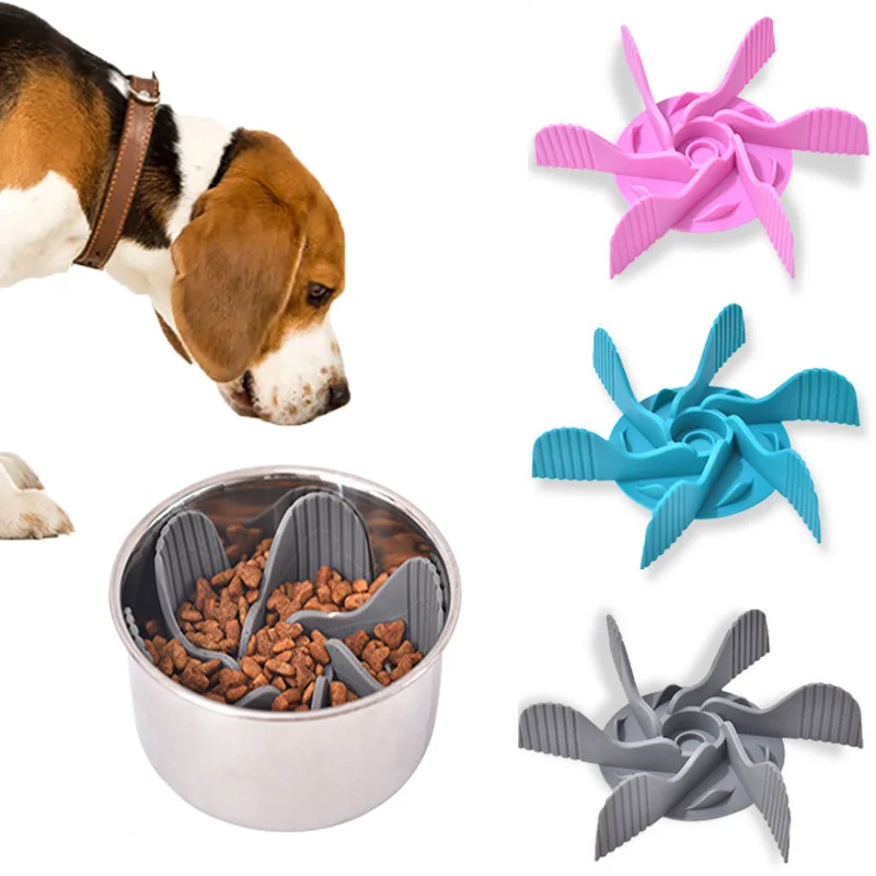 

Dog Bowl Slow Food Tray Silicone Sucker Food Supplies Anti-Choke Cat Training Pet Feeder Supplies Dog Accessories