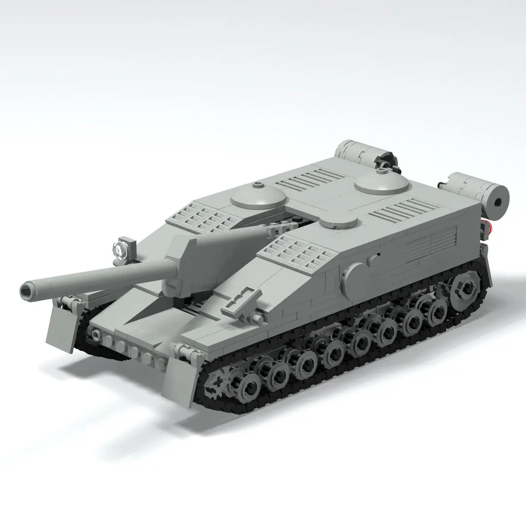 

ww2 Military Weapons SU-122 self-propelled artillery СУ-122 Building Block with 2 soldiers moc Brick Toys for Children Gifts
