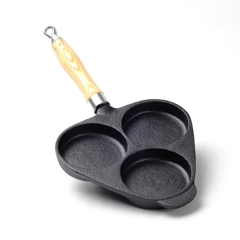 Глубокая жареная сковорода для яиц раньше с антипригарным покрытием чугунные