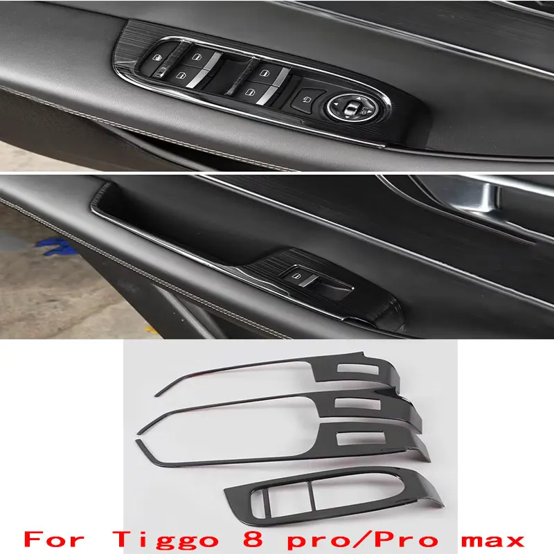 

Крышка кнопки окна двери Vtear, аксессуары для украшения интерьера, накладка переключателя автомобиля, Стайлинговые детали для Chery Tiggo 8/Tiggo 8 Pro/Max