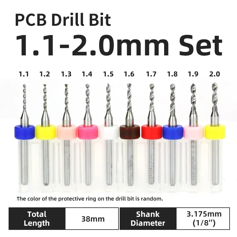 

Набор сверл для печатных плат XMSJ, 10 шт., 0,1-3,175 мм