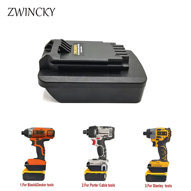 

Battery Adapter for Dewalt 18V/20V Lithium Battery Converted to for Black&Decker for Porter Cable/Stanley 18V 20V Battery Tool