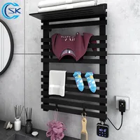 Bathroom  Electric Towel Rack Towel Radiator Electric Towel Dryer With Shelf Warmer Heated  Bathroom  WIFI Control Towel Rail