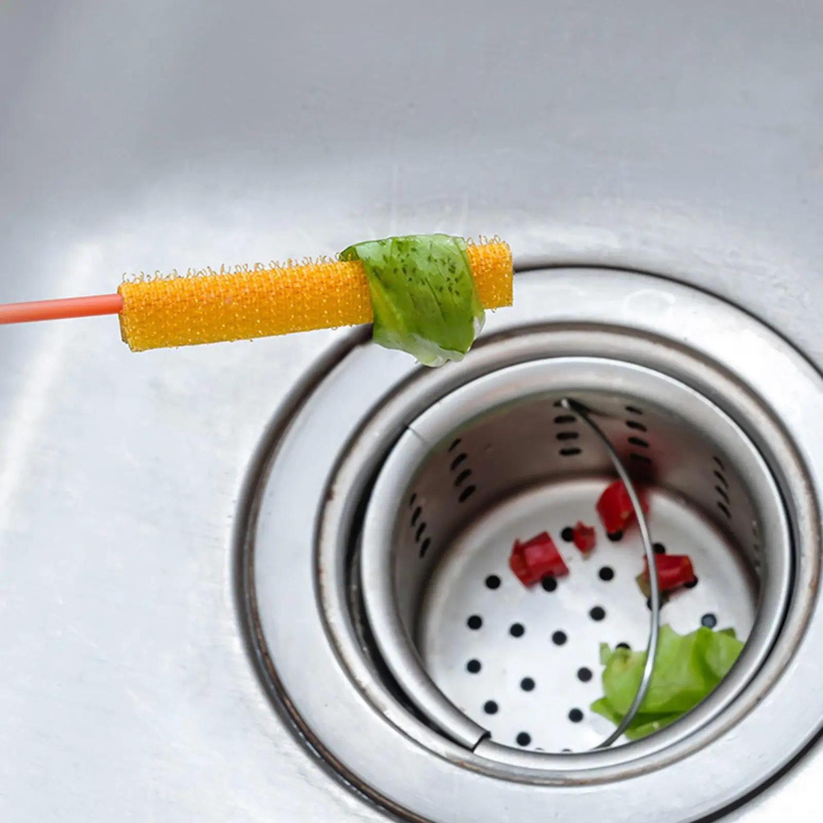 Гибкий очиститель для раковины-инструмент удаления засора с вращающейся ручкой