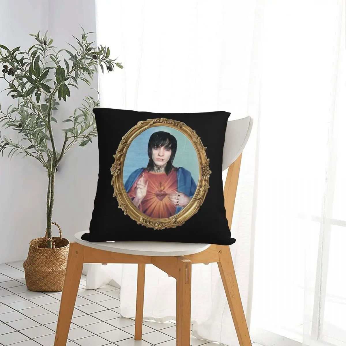 Наволочки для подушек Johnnie Guilbert с изображением Иисуса тинаса Полиэстеровая