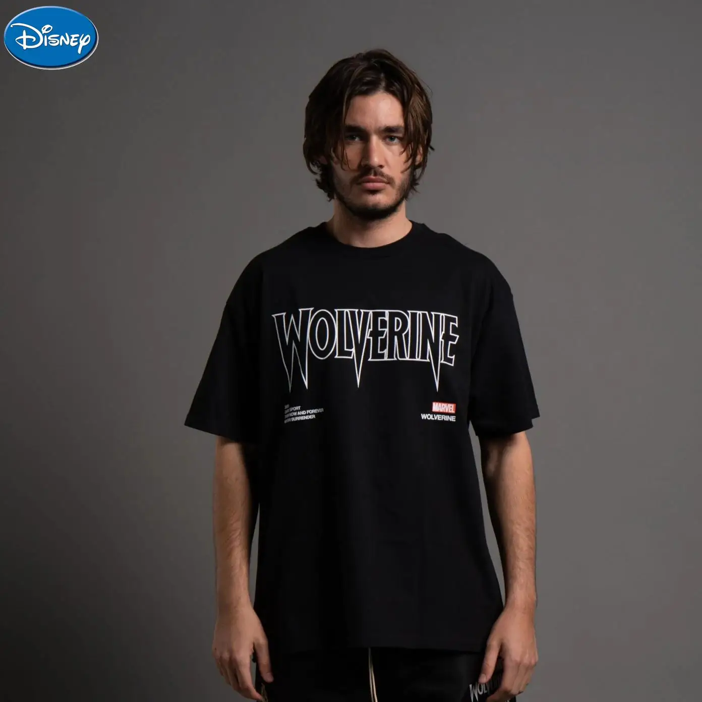 

Брендовая футболка Disney марки Marvel DARCSPORT Росомаха, хлопковая футболка, модная одежда, повседневная одежда
