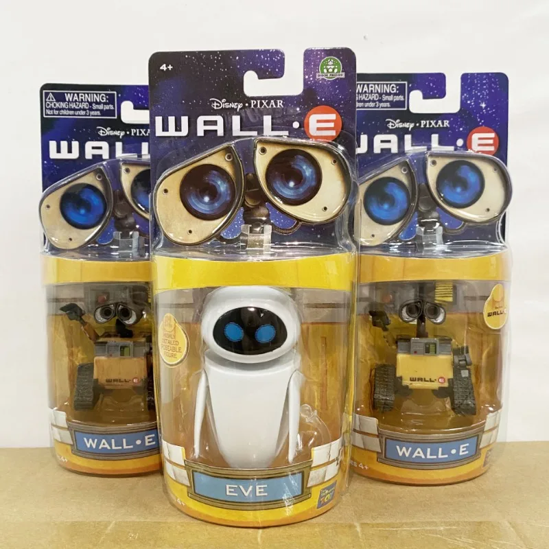 Фото Коллекционная фигурка робота Wall-E и EVE из ПВХ, модель игрушки, кукла, аниме, подарок на Рождество и день рождения №1