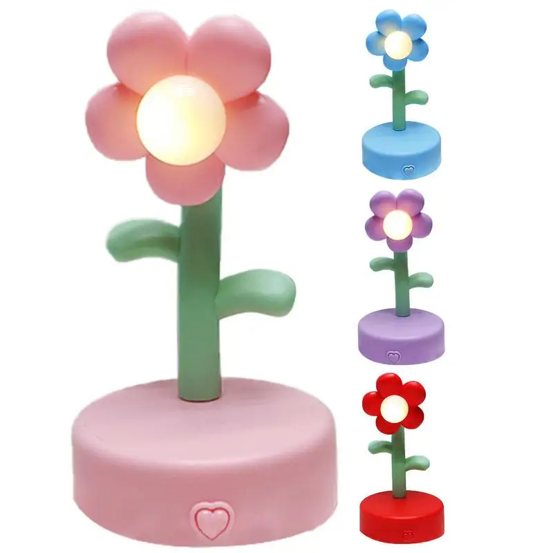 

Kids Night Light Lovely Flower Night Lamp Bedside Night Lamp With Soft Warm Light Toddler Baby Night Light Tabletop Decor Gifts