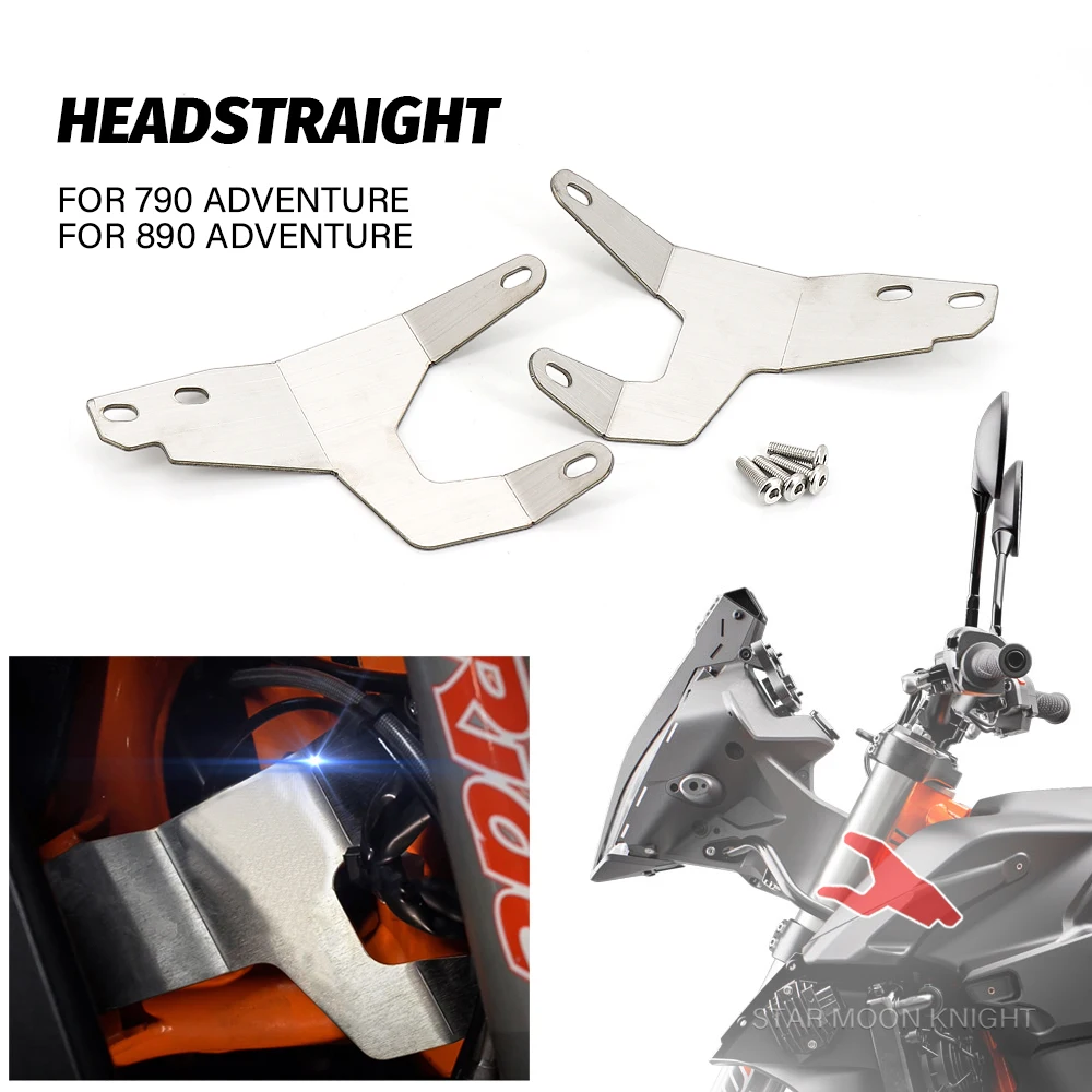 

NEW Motorcycle Accessories Neck Brace For 790 890 Adventure R / RALLY R 790ADV Headlight Reinforcement Bracket Set HeadStraight