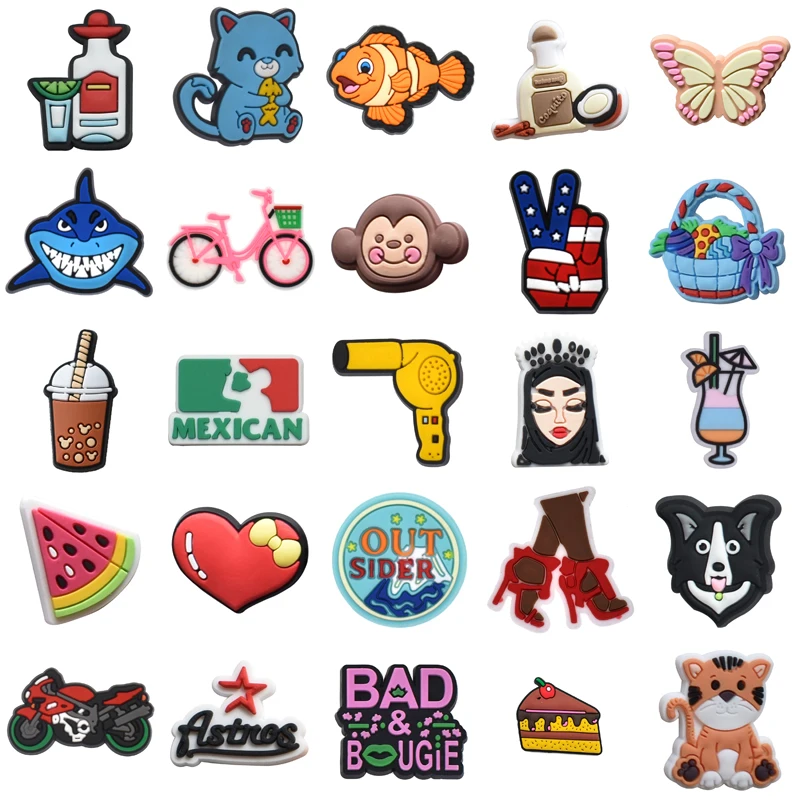 

Set Jeans Women Charm Decorations for Crocs Shoe Charms Shoes Accessories Girl Gifts Boy Packs Kids Men Wholesale Bulk Para Pins