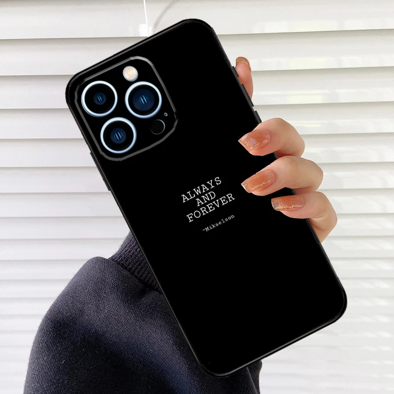 Чехол с дневниками вампира для iPhone 13 14 Pro Max 12 Mini 11 X XS XR 7 8 Plus SE 2020 мягкий чехол -