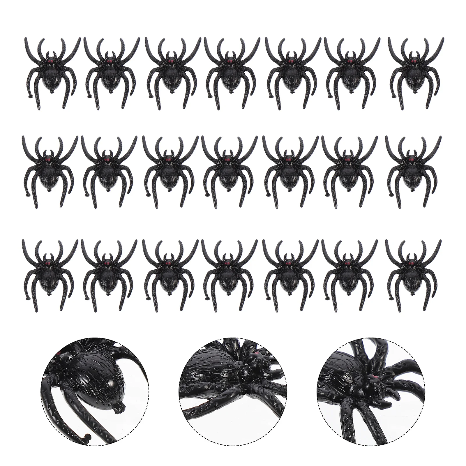 

50 шт. прочный стимулятор паука плюшевый паук пластиковый паук шутка на день веселья