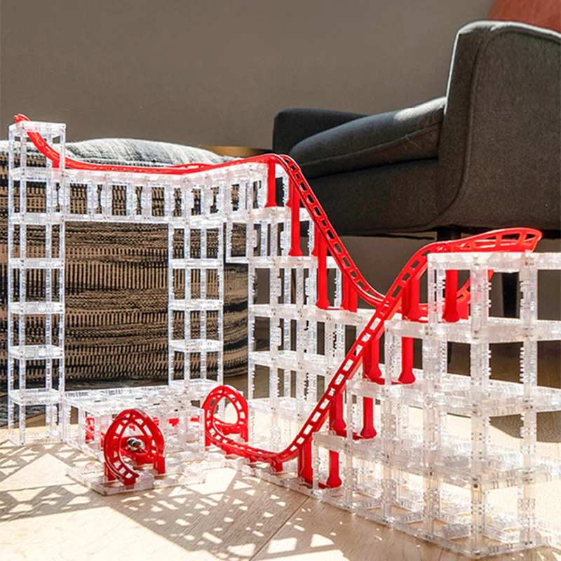 Кубики-подставки™Стартовый Магнитный мраморный строительный набор