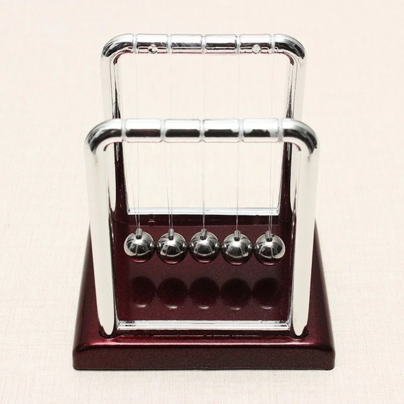 

STEM Small Size Cradle Steel Balance Ball Physics Pendulum Toys Office Desktop Decor Gifts