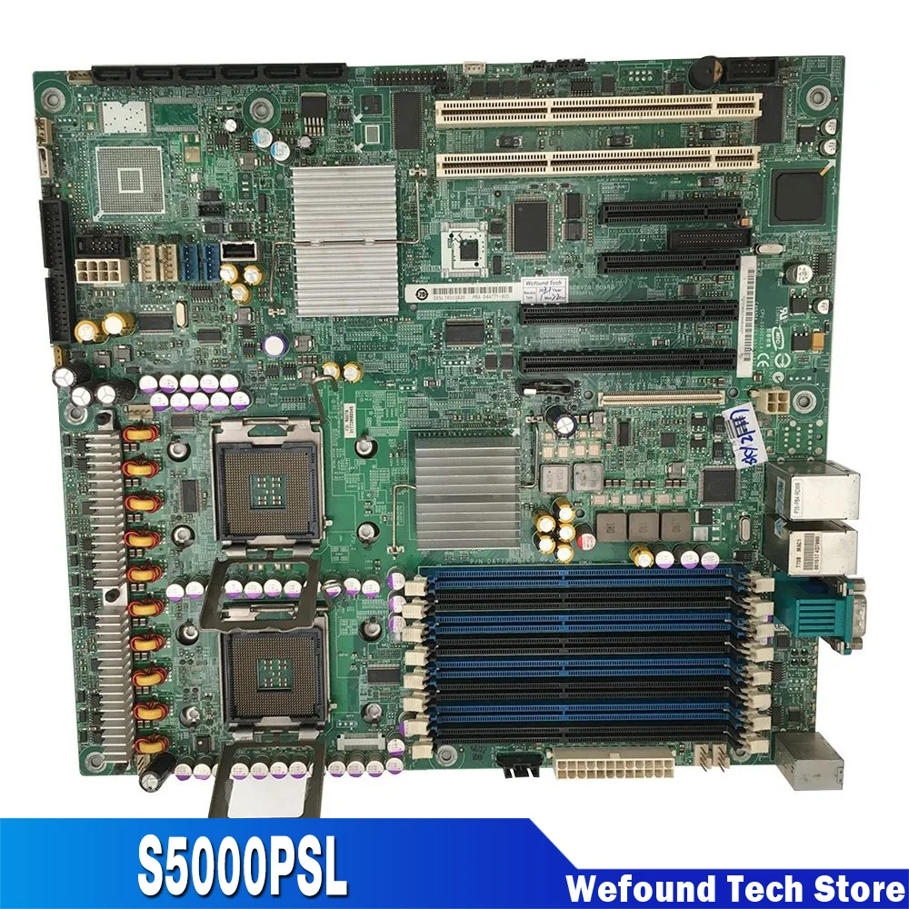 Серверная материнская плата для Intel 771 E5110X2, полностью протестированная S5000PSL