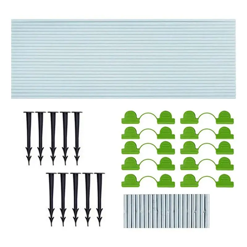 

Садовые обручи 25 шт., Стекловолоконные кольца для теплиц «сделай сам», туннельное покрытие, защита от коррозии, для приподнятых кроватей, ов...