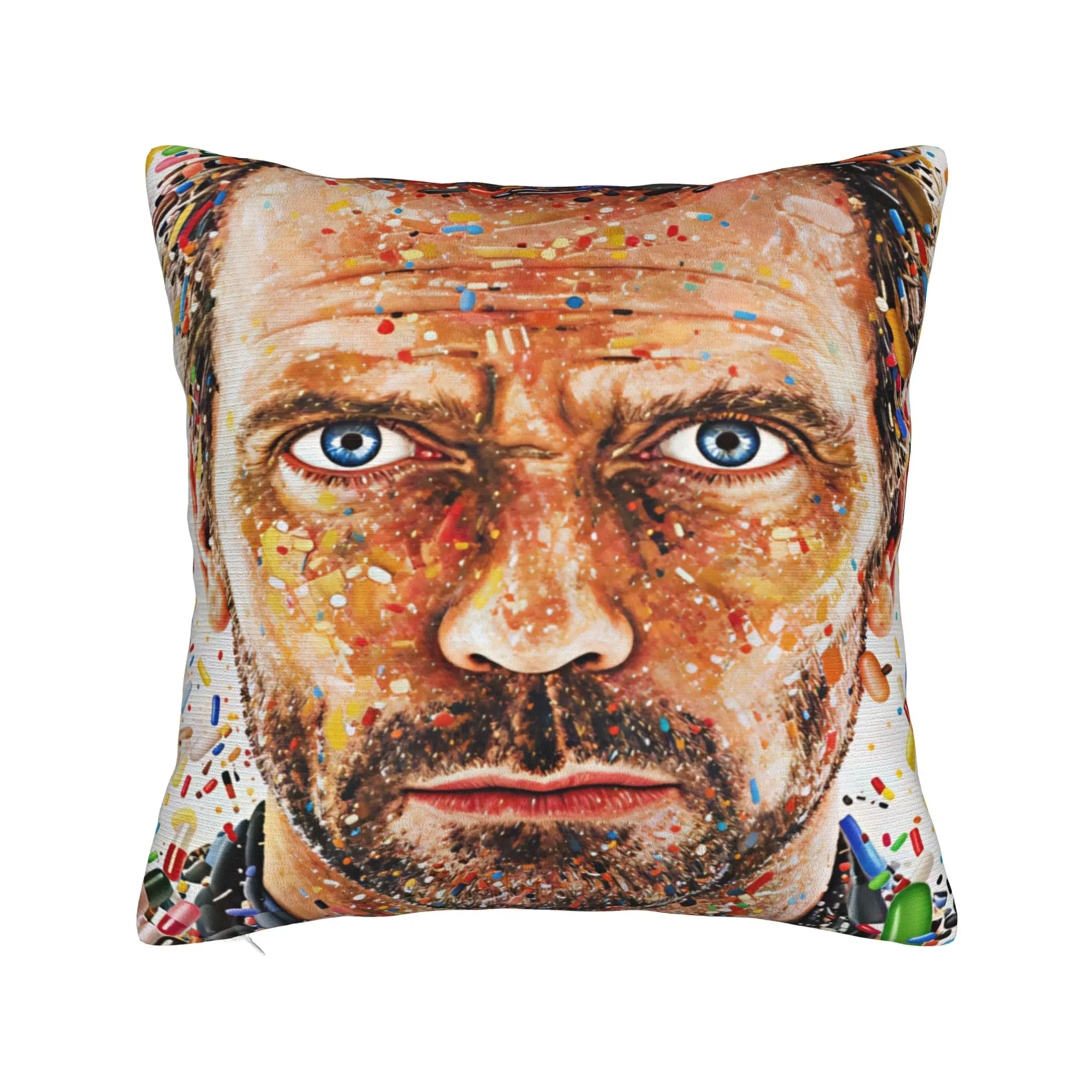 Фото Наволочка Dr House MD, квадратная наволочка для дивана, кровати, гостиной, винтажная наволочка для подушки №2