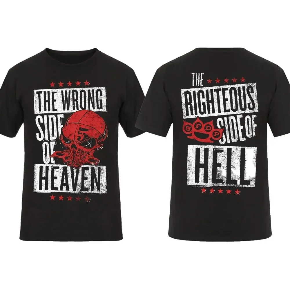 LE 2024 модная мужская футболка двусторонняя байкерская Skully черная с пятью пальцами