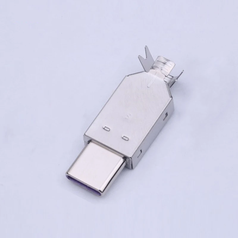 Фото 1-5 шт. 24-контактный разъем USB 3.1 типа C для зарядки, сварочный разъем USB-C 3 в 1, большой ток с металлической крышкой, припой №3