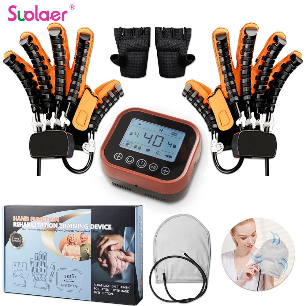 

New Upgraded Rehabilitation Robot Glove Hand Rehabilitation Device for Stroke Hemiplegia Hand Function Recovery Finger Trainer