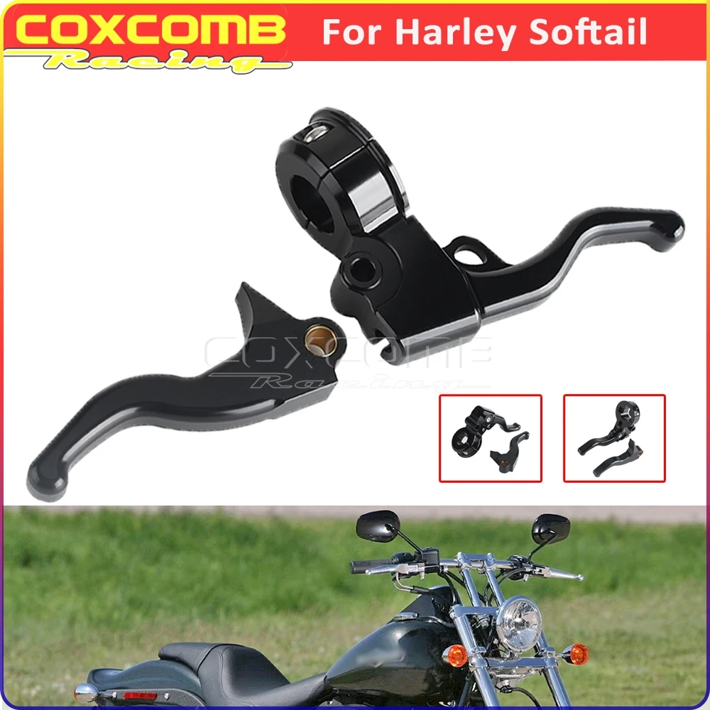 Левый легкий рычаг сцепления рычаги управления тормозами мотоцикла для Harley Softail