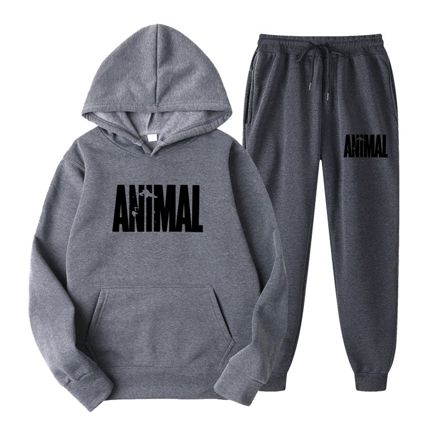 

2021 Spring Tracksuit Men Sets Sportswear Hoodies Pants 2 Piece Set Running Mens Brand Sweatshirt Sport Joggers Sweatpants Suit