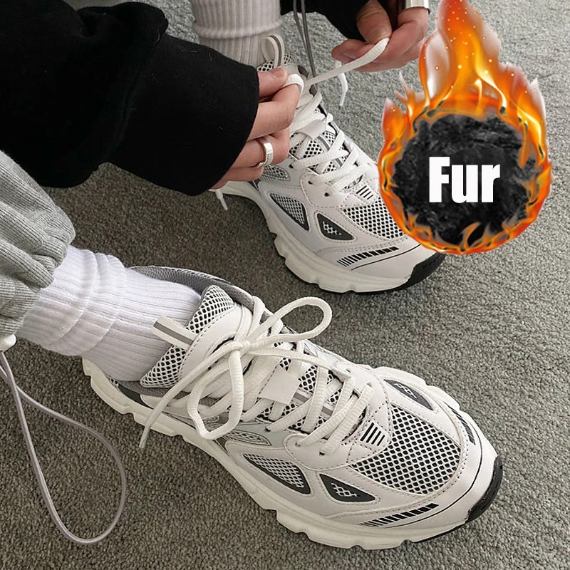 New Women Fashion Running Sneakers Platform Solid Color Flats Ladies Shoes Casual Breathable Wedge Heel Women Walking Sneaker