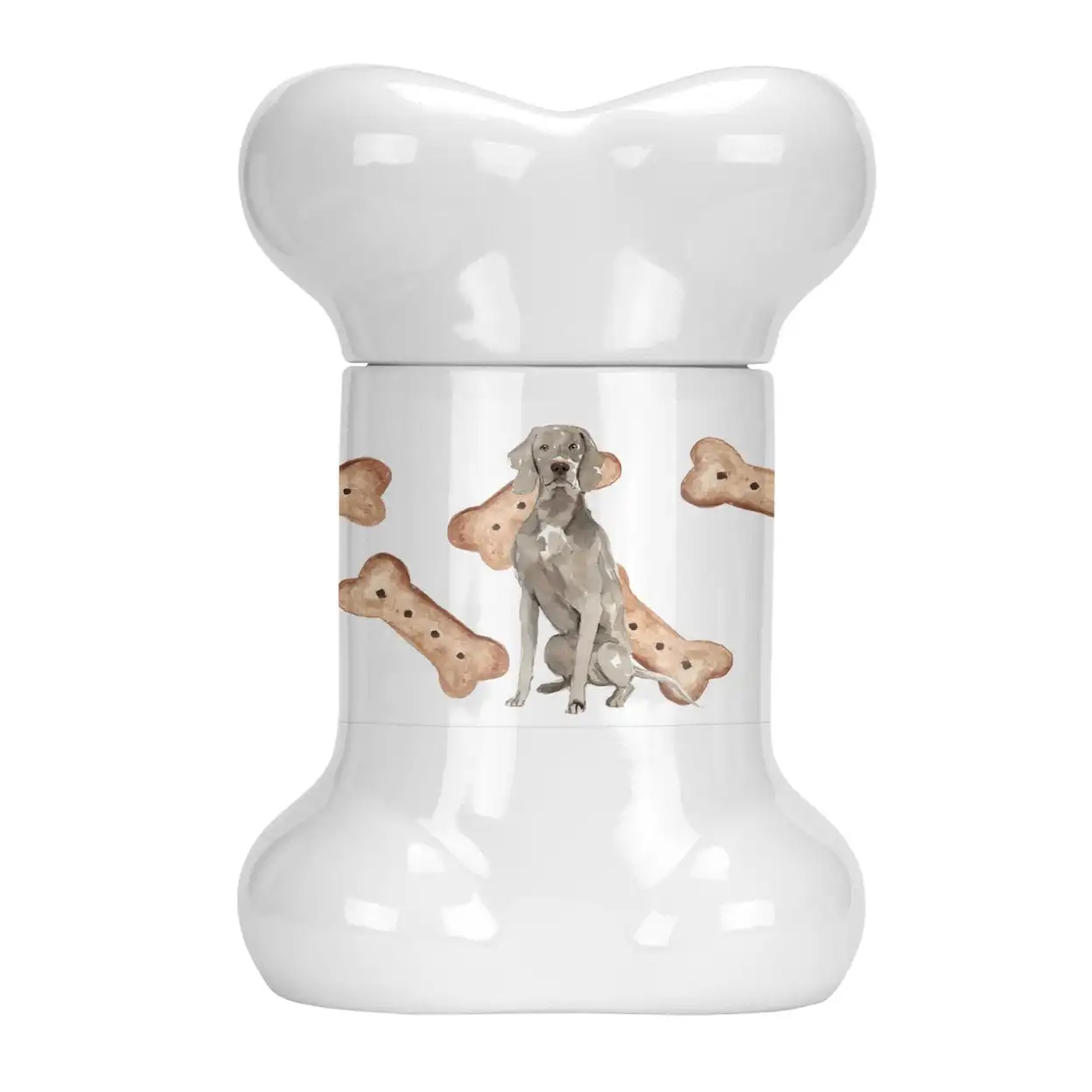 

CK2335BSTJ Weimaraner Bone Shaped Treat Jar, , multicolor