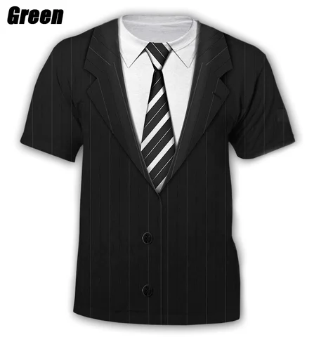 Новая летняя мужская модная повседневная футболка с короткими рукавами и 3D принтом