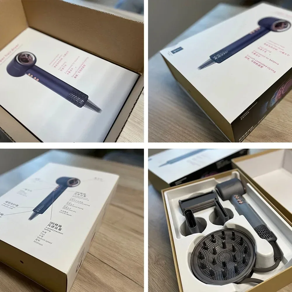 Профессиональный безлистный фен 1600 Вт Мощный суперфен 220 В для