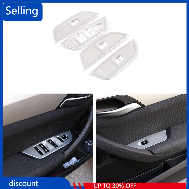 

4 шт., хромированные кнопки для автомобильного стеклоподъемника BMW X1 E84 2011-2015