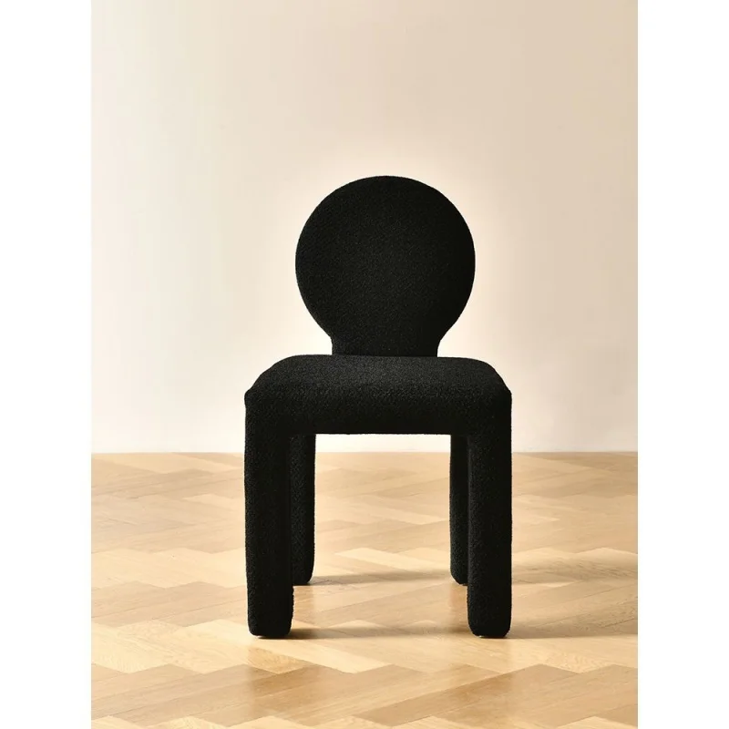 Креативный обеденный стул в скандинавском стиле красный и черный современный