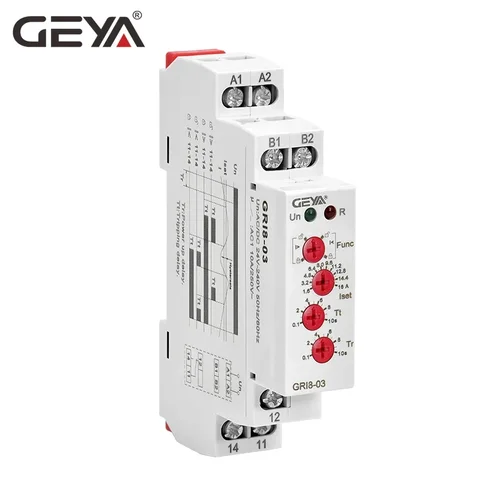 Диапазон мониторинга перегрузки по току GEYA GRI8, 0,05A-16A AC24-240V