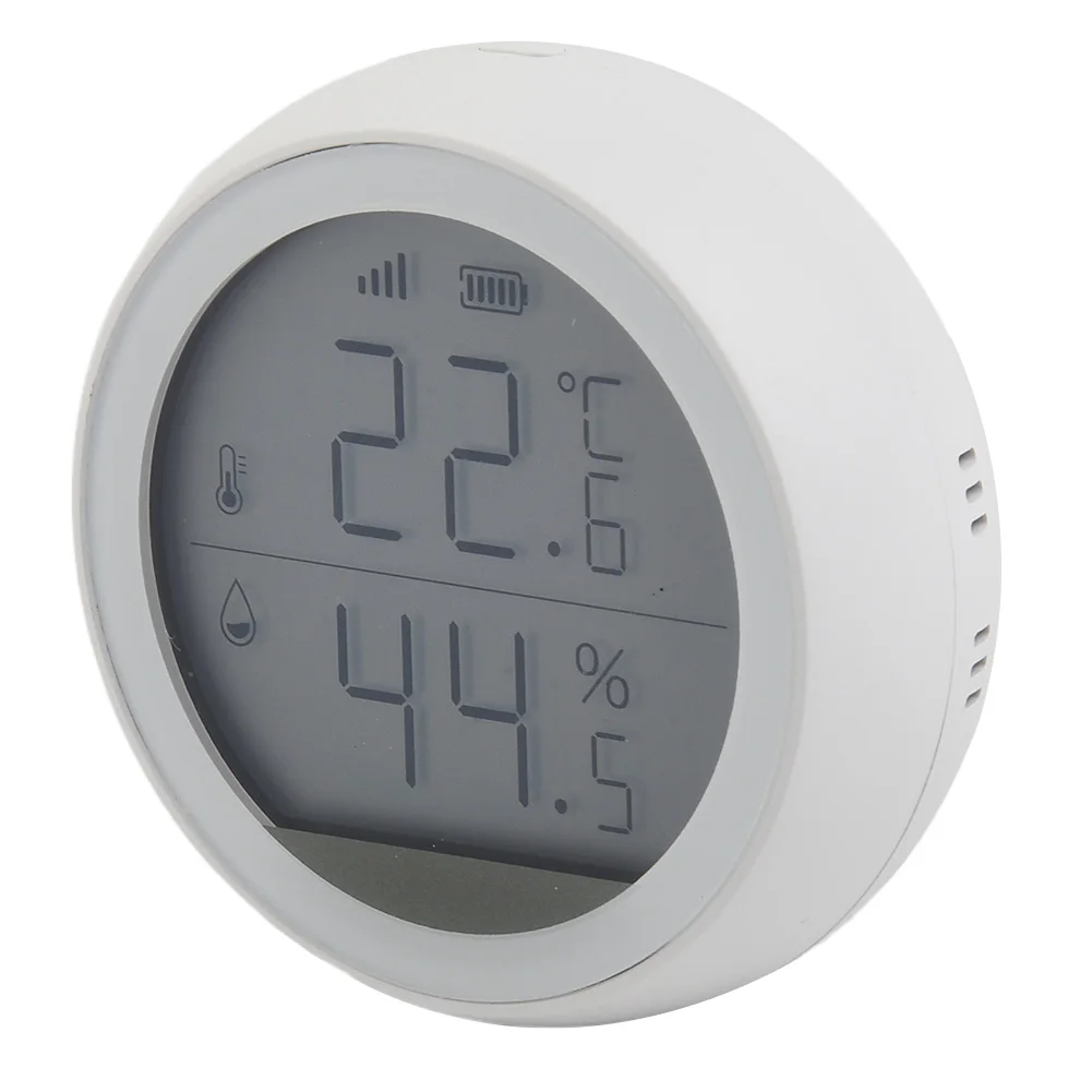 

LCD Wireless Smart Sensor Wireless LCD Temperature And Humidity Sensor Smart Home White Bluetooth Temperature Humidity