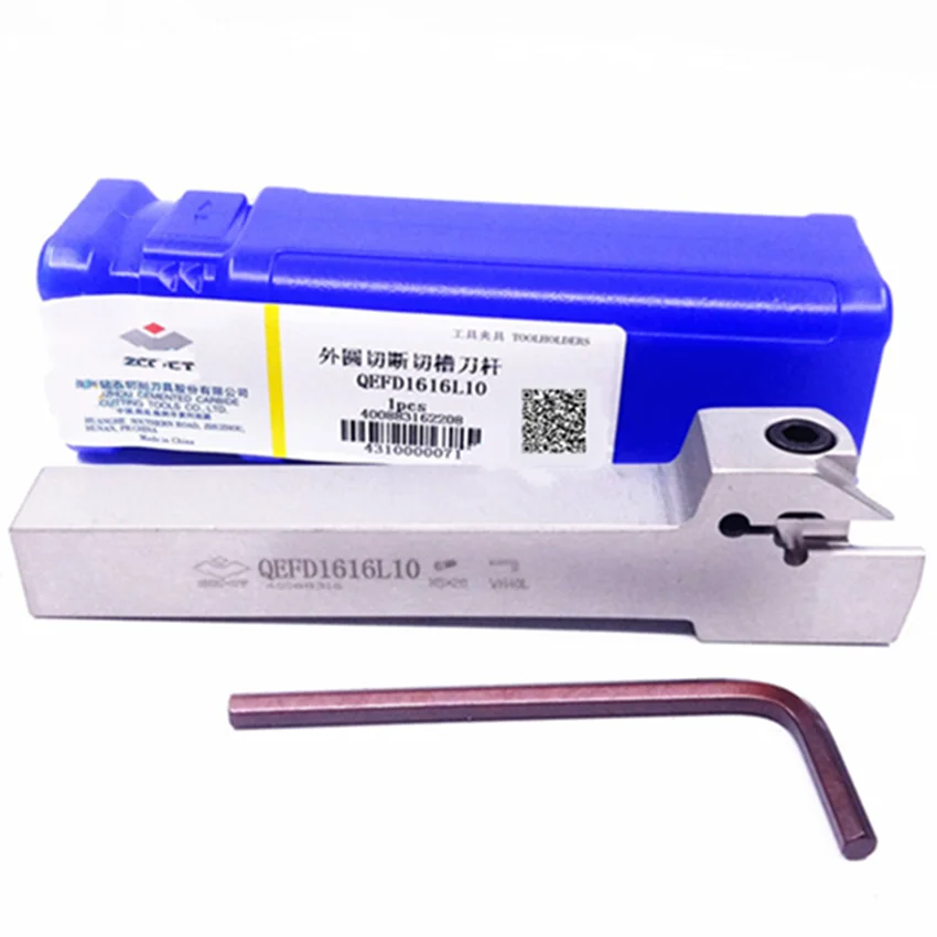 Qefd1616R10/Qefd1616L10/Qefd1616R17/Qefd1616L17 Zcc.Ct Cutting Grooving Tools External Turning Tool For 3.00Mm Inserts 1Pcs/Box