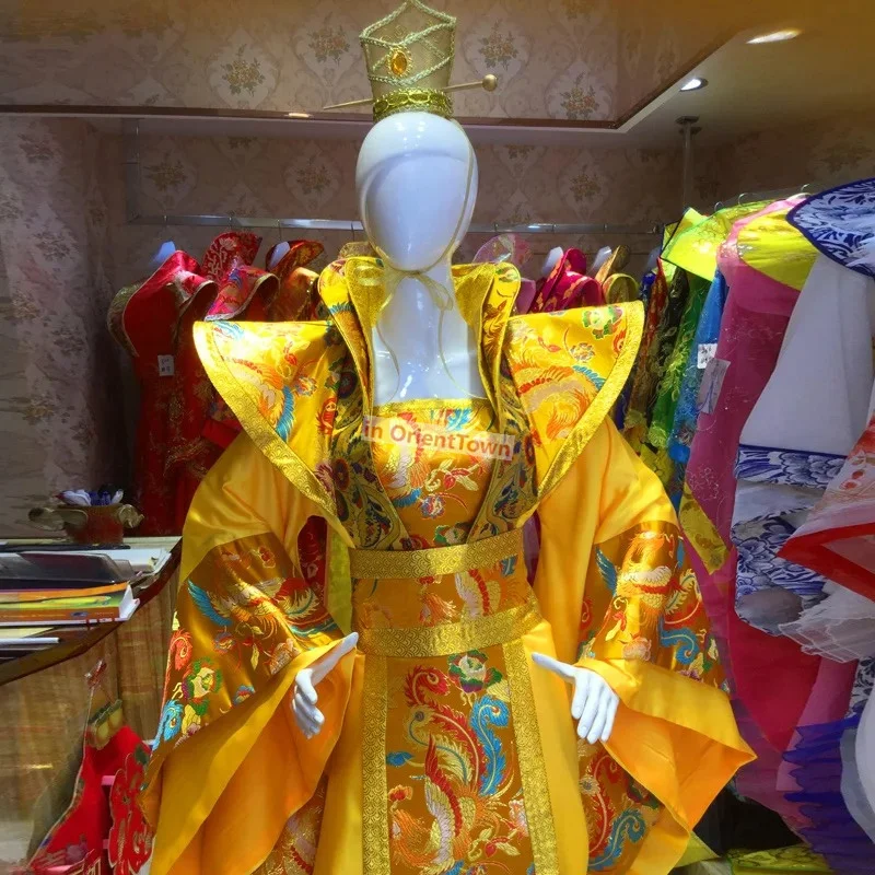 Костюм королевы императора китайское свадебное платье ханьфу халат древнее