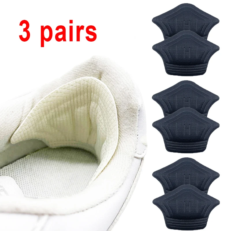 

3pair/6pcs Insoles Patch Heel Pads for Sport Shoes Back Sticker Adjustable Size Antiwear Feet Pad Cushion Insert Insole