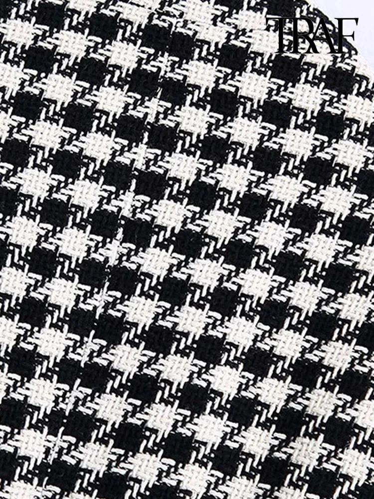 Женский твидовый блейзер с длинным рукавом карманами | Женская одежда