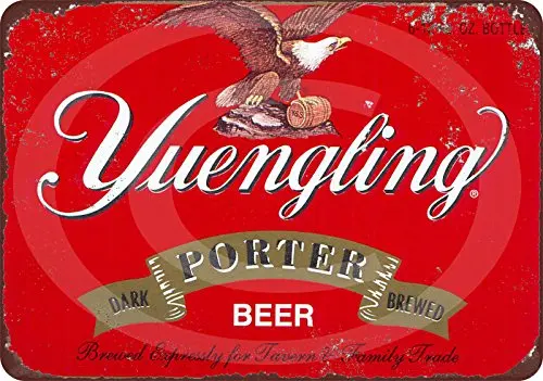 

Custom Kraze Yuengling's Porter Beer Vintage Look Reproduction Metal Sign Made USA