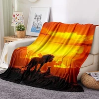 custom made lightweight blanket with animal pattern bedroom mattress sofa office travel essential