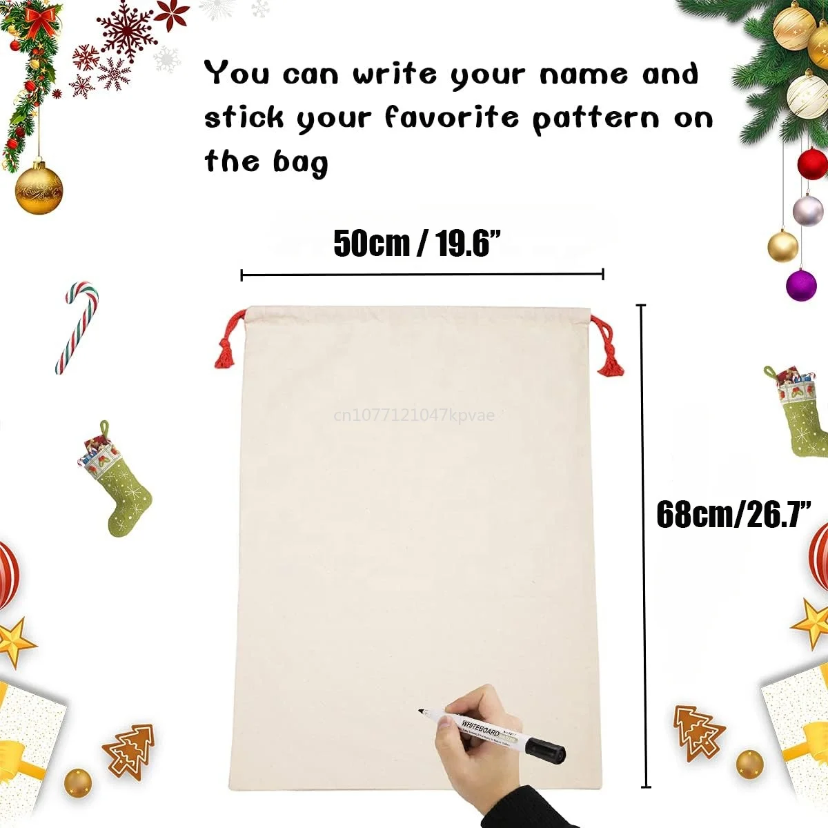 Рисунок 5 - Двухслойные большие рождественские мешки Санта Клауса