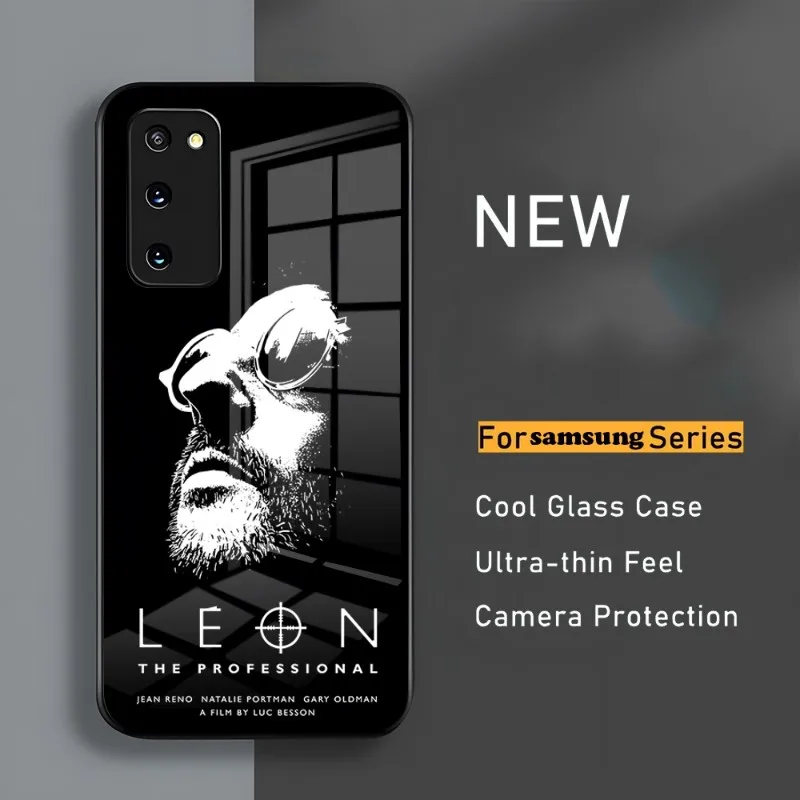 

Cute Killer Leon Uncle Girl Phone Case Samsung S23 A54 S21 S22 Ultra A 42 32 52 51 Note 20 S10 E Plus S20 FE Pro A12 Glass Cover