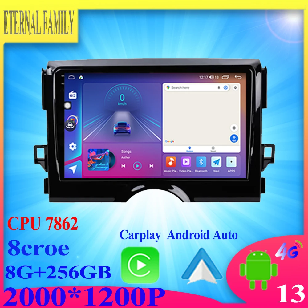 

Android 13 Автомагнитола Carplay для TOYOTA REIZ Mark X 2009 2010 2011 2012 2013 2014 2015 2019 мультимедийный плеер автомобильная навигация GP