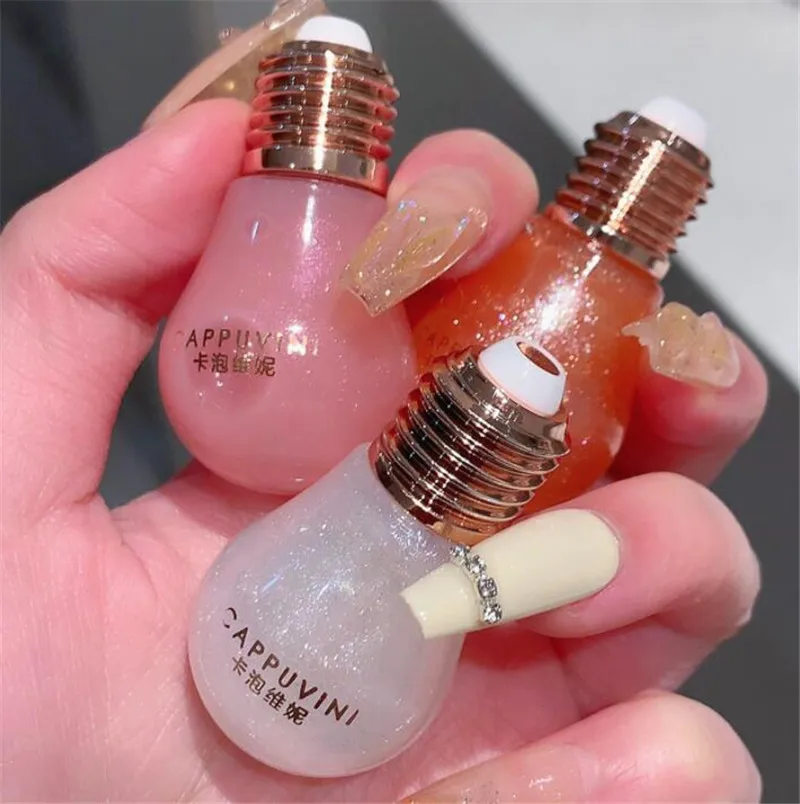 Cappuvini бриллиантовое масло для губ увеличивающий Жидкий блеск светильник ящаяся