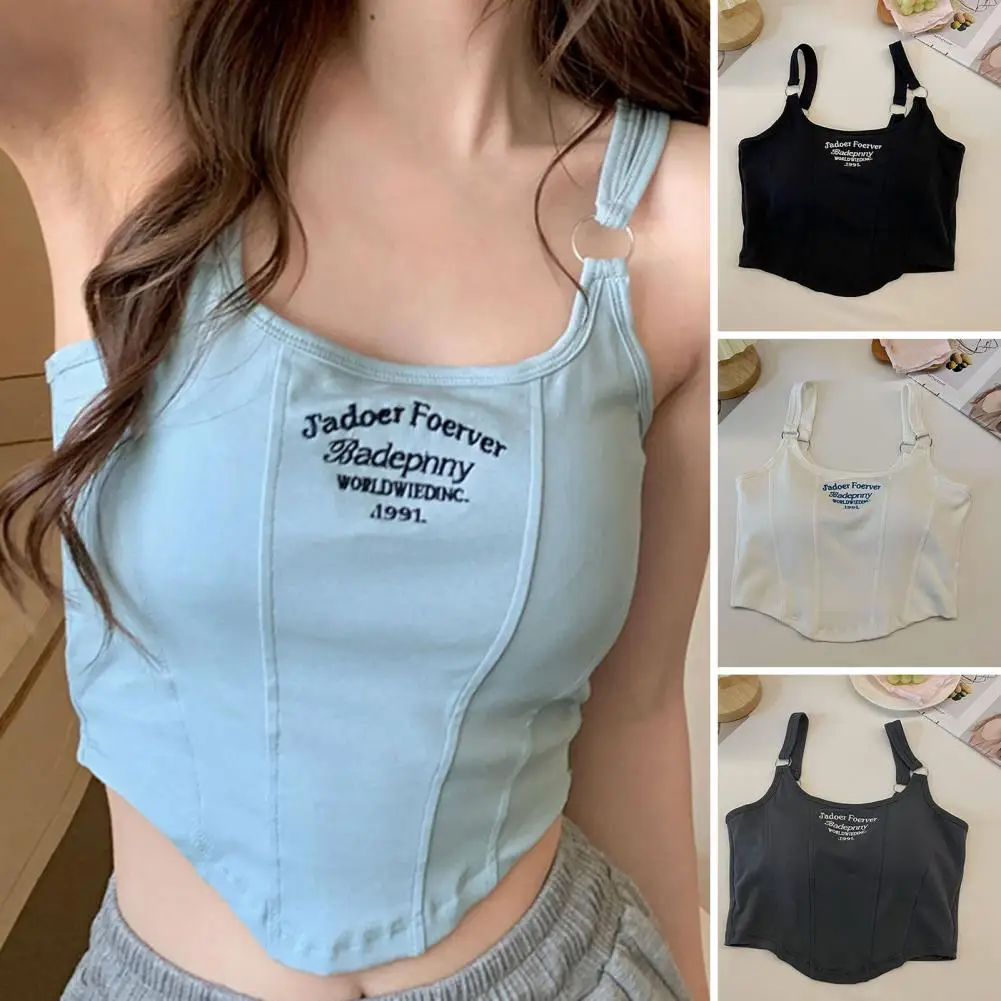 

Стильный летний женский топ для свиданий, Летний Тонкий женский жилет большого размера, женская одежда с коротким узором