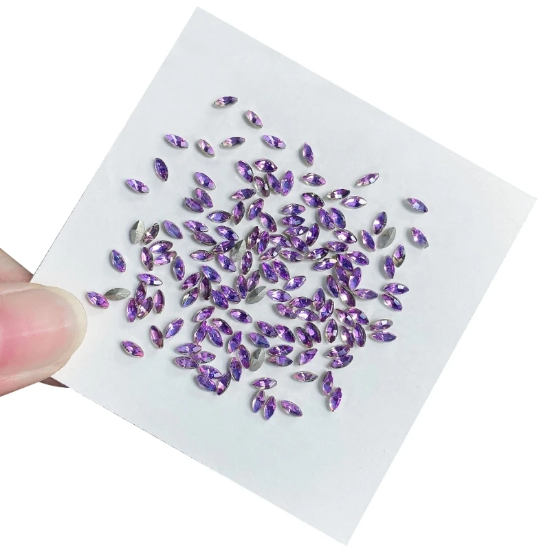 Блестящие стразы для ногтей в виде конского глаза плоская задняя часть