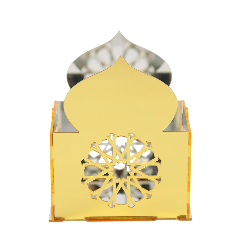 

EID Mubarak Acrylic Mirror Ornament Ramadan Kareem Islamic Muslim Party Supplies Eid Al Adha Favor Gift DIY Home Decoration