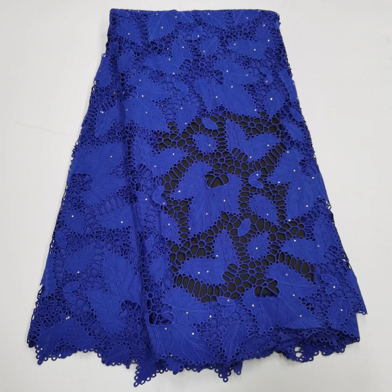 

Embroidered Guipure Lace Fabric 2022 High Quality Luxury African Lace Fabric 5 Yards Nigerian Cord Net Materials For Wedding Sew