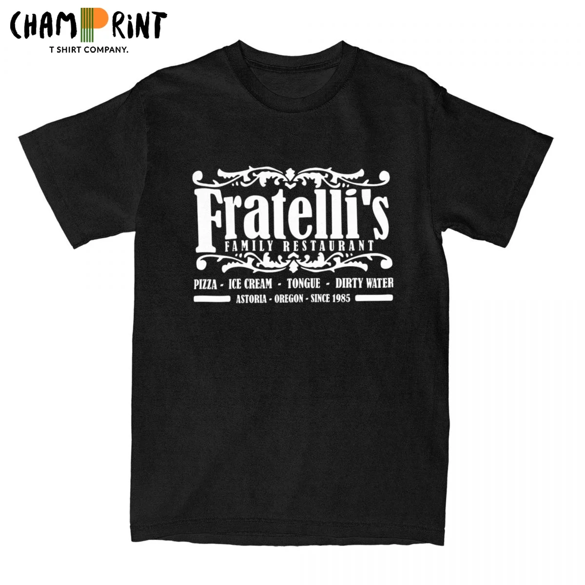 

Men's Fratelli's Family Restaurant Astoria T Shirt the Goonies Cotton Clothing Short Sleeve O Neck Tee Shirt Printing T-Shirts