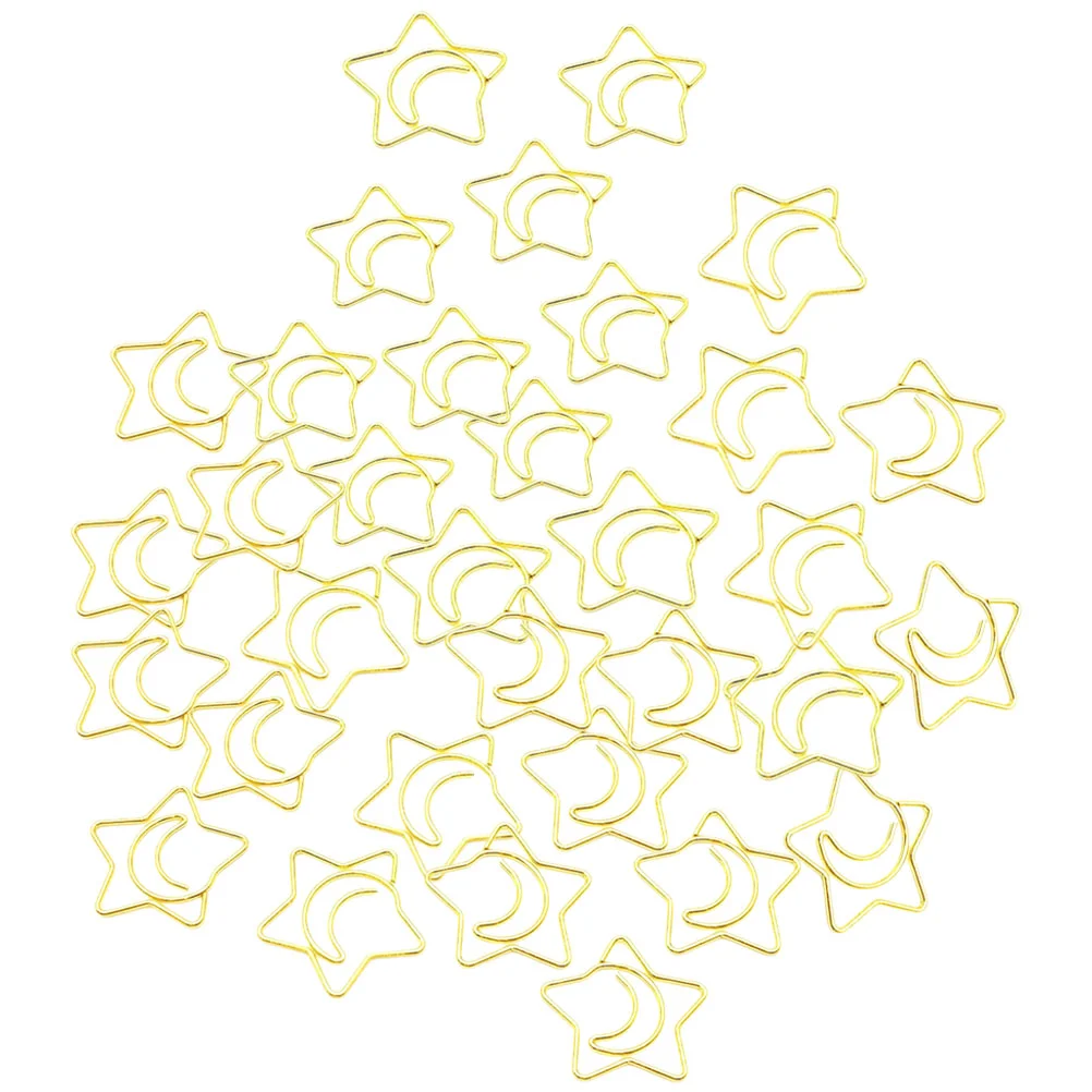 

100 Pcs Document Fixing Clips Gold Decor Decorative Paper Multi-use Small Office Delicate Marking